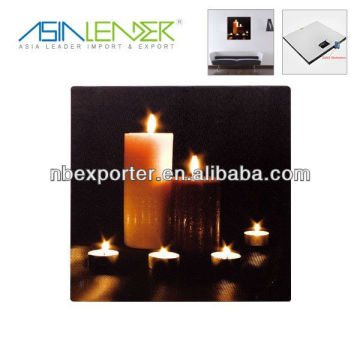 Romantic Candle Decoration LED Picture for Wall
